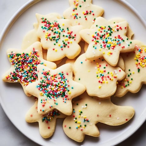 Beautifully decorated sugar cookies on a platter, perfect for a festive American dessert spread.