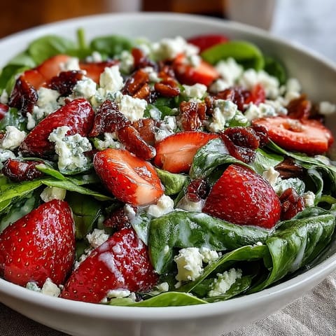 Fresh Strawberry Spinach Salad