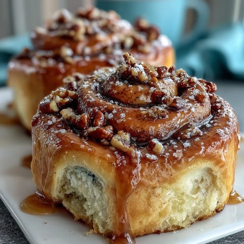 Golden baked orange rolls topped with a tangy orange glaze, perfect for a cozy weekend brunch.  