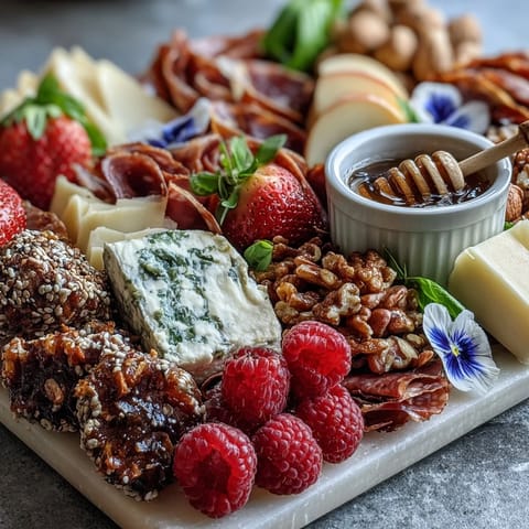 Spring Charcuterie Edible Flowers Fruits