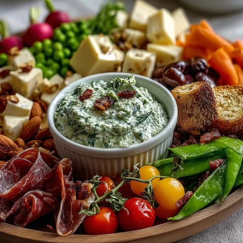 Spring Charcuterie Board Herb Dip