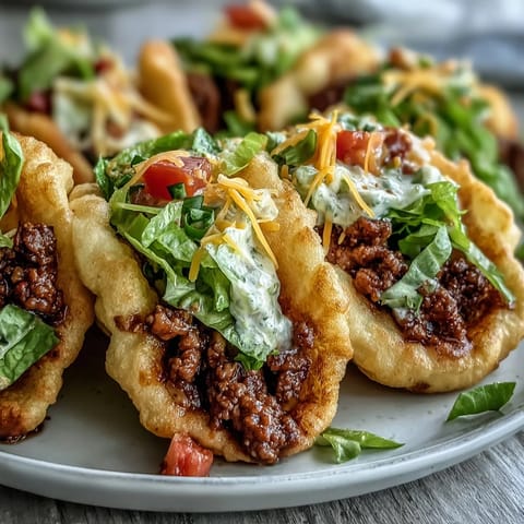 Deliciously light cloud bread tacos featuring seasoned beef, ready for a vibrant fiesta.