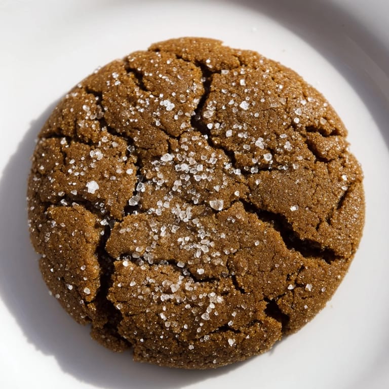 A plate piled high with homemade molasses cookies, perfect for dunking in a glass of milk.