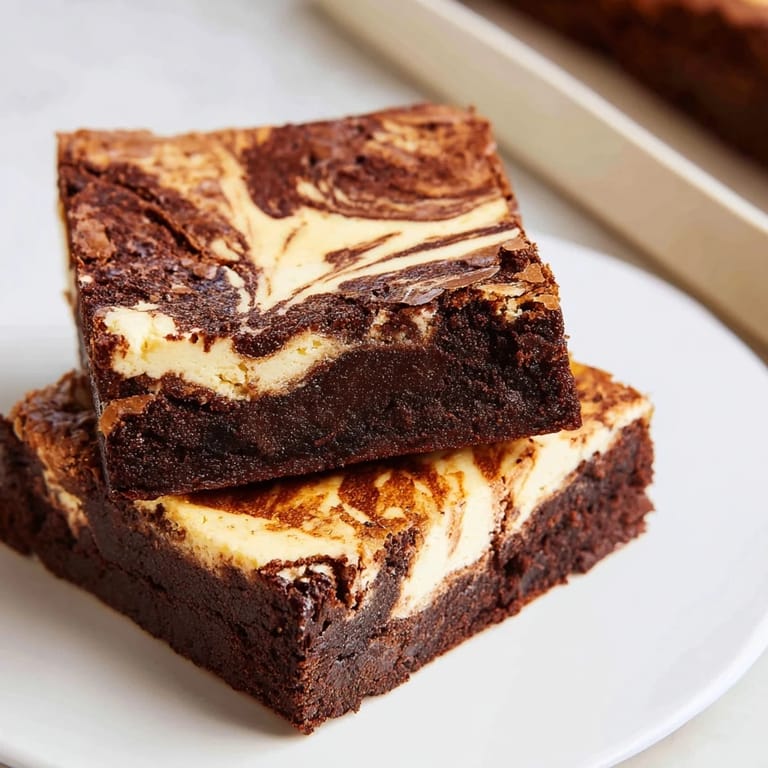 Indulge your senses with these rich, fudgy cheesecake brownies, perfect for a sweet afternoon snack.