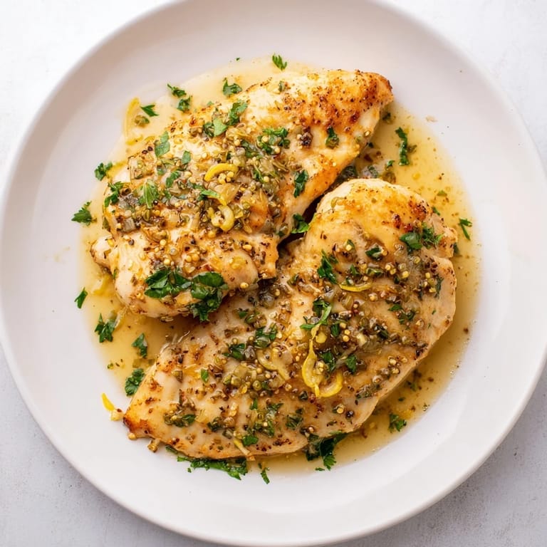 A close-up of juicy Lemon Pepper Chicken showcasing a crispy crust and bright, aromatic lemon-pepper seasoning.