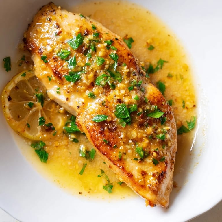 Golden-brown Lemon Pepper Chicken served with fluffy mashed potatoes and steamed green beans, drizzled with zesty lemon butter sauce.