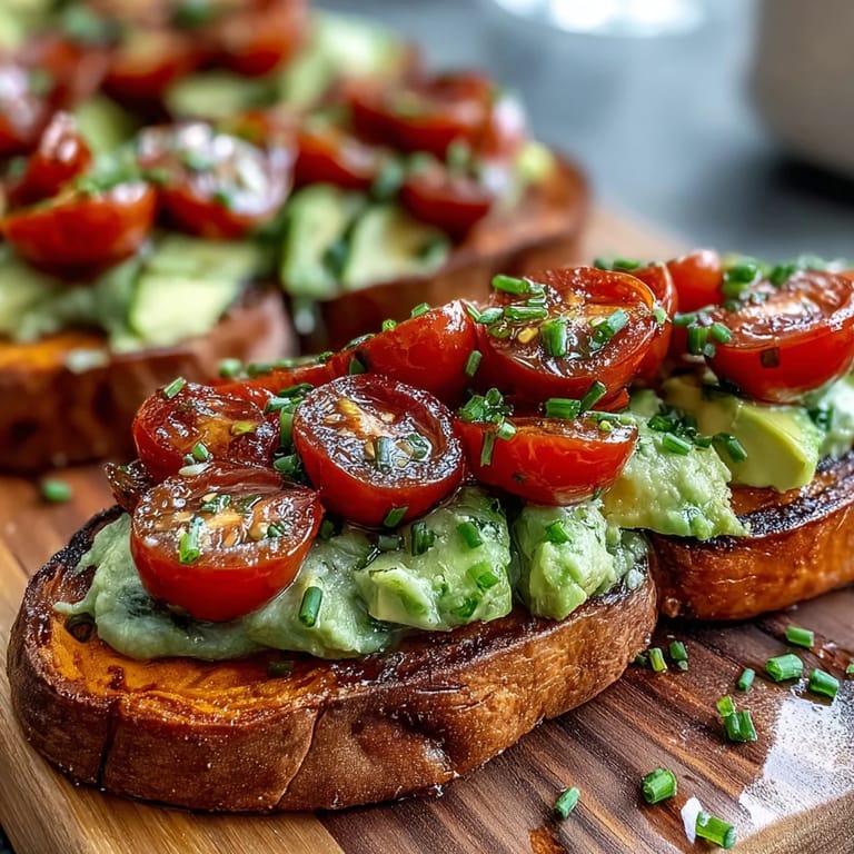 Warm sweet potato toast spread with peanut butter, sliced bananas, and crunchy granola for a nutritious snack.
