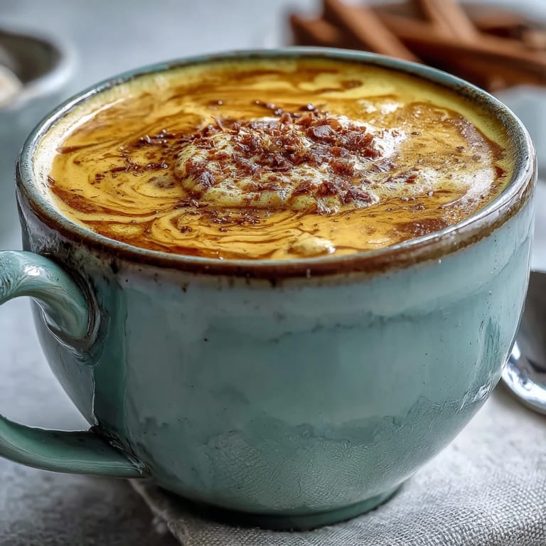 Cozy white mugs filled with creamy, anti-inflammatory Turmeric and Ginger Golden Milk, dusted with cinnamon.