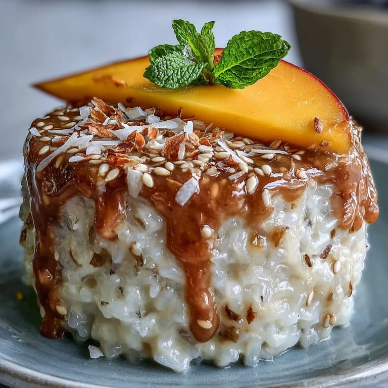 Individual Mango Sticky Rice Cups, a perfect no-fuss, sweet tropical dessert.