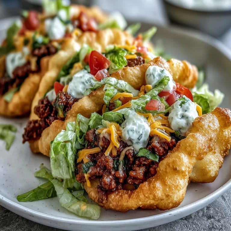 Taste these gluten-free cloud bread tacos piled high with ground spiced beef.